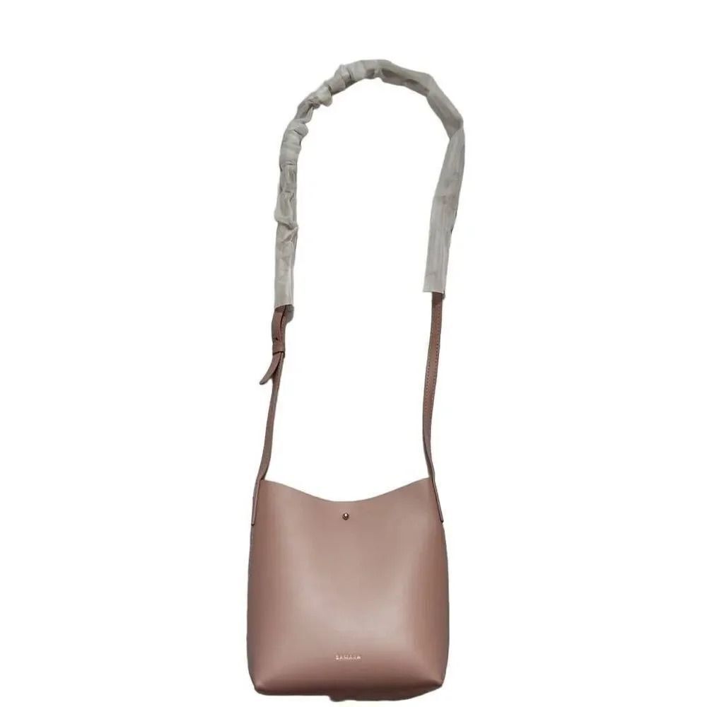 Samara Ladies Dusty Rose Faux Leather Crossbody Purse